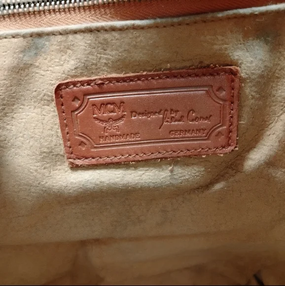 MCM BackPack Bag  Vicetos Monogram Brown PVC 1431R - Picture 7 of 9